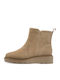 Leather Women's Ankle Boots Brown