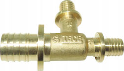 Tece Messing Reduzierung T-Adapter 25 X 16 X 16mm 760516