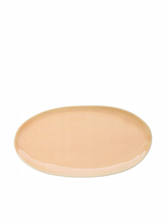 Чиния Плитко Овални Оранжев 26.5x14см