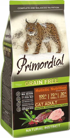 Primordial Dry Food Grain-Free for Adult Sterilized Cats with Duck / Turkey 2kg