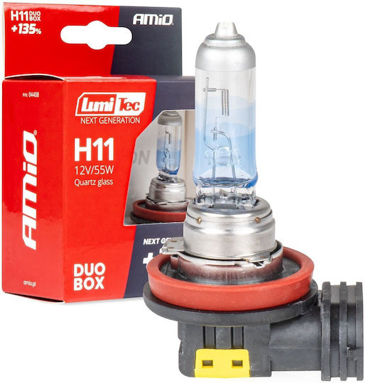 Халогенни Крушки H11 12V 55W Lumitec Next Generation +135% Duo Amio-04408