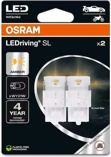 Osram Wy21w 12v 1.8w Ledriving Sl Amber Car Lamps