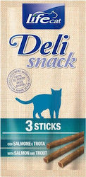 Life Pet Care Life Cat Deli Salmon + Trout 3pcs X 5g Deli Snacks