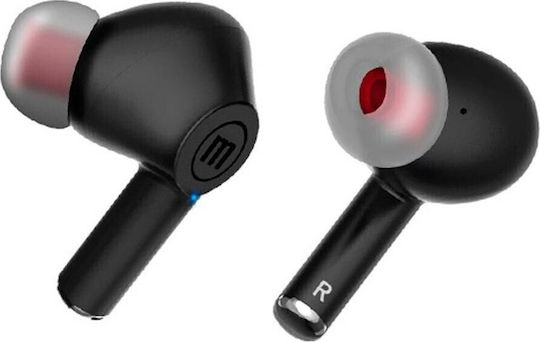 Maxell Maxpods In-ear Bluetooth Handsfree Ακουστικά με Θήκη Φόρτισης Μαύρα
