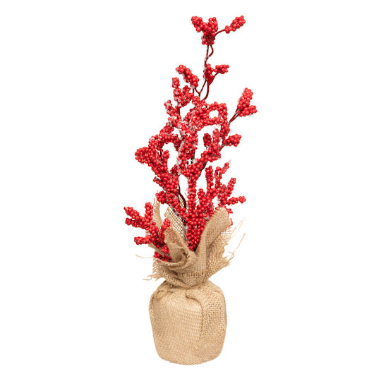 Crăciun Decorativ Plastic Floare Lungime 8cm.