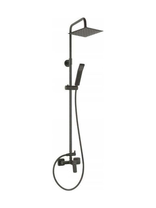 Ferro Shower Column without Mixer Silver