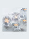 Leonardo Candle Holder suitable for Tealights Glass in Silver Color 1pcs