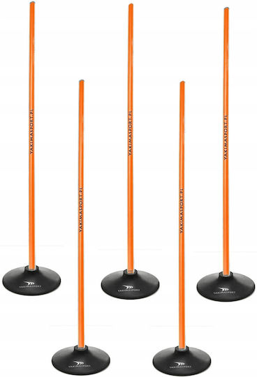 Slalom Hindernisparcours 100cm Stangen + 1,5kg Basis Orange