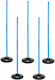 Slalom Obstacle Course 100cm Poles + 1.5kg Base Blue