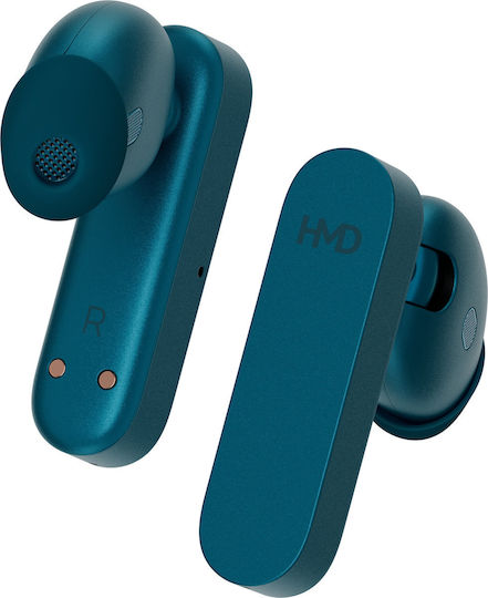 Nokia Amped Buds Bluetooth хендсфри Слушалки с Устойчивост на Пот и Кутийка за Зареждане Син