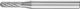 Pferd Bit Schäfte Hartmetall Kugel- Zylinder 1225 3plus 6mm 12x25mm