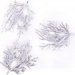 Weihnachtsaccessoires Papier Mfp Silberne Zweige 9cm 3 Stück 14034775 5903925005998