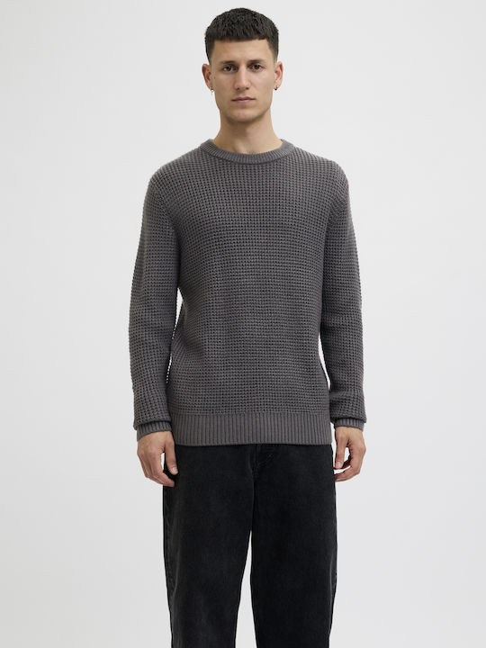 Jack & Jones Пуловер С Дълъг Ръкав Сив Crew Neck