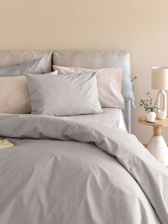 Palamaiki Duvet Cover Cotton Queen 240x250 Etoile/2 Silver
