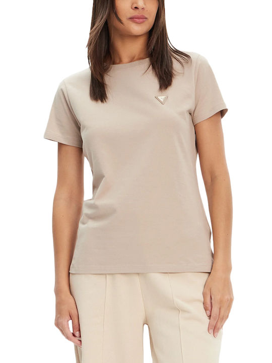Guess Colette Γυναικείο T-shirt Μπεζ