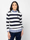 Women's Sweater Cotton Navy