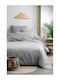 Eurofirany Bettbezug Baumwolle Einzelbett 140x200 Gray