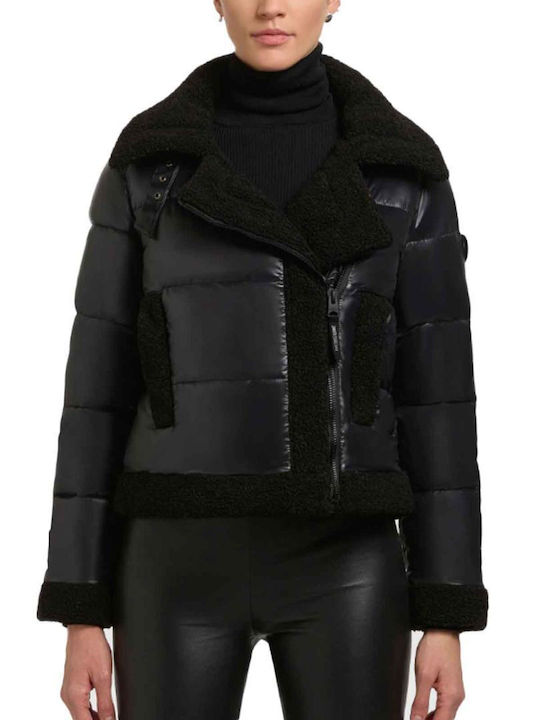 Women's Puffer Jacket for Winter Black