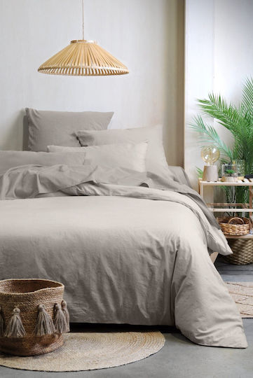 Eurofirany Bettbezug Baumwolle Einzelbett 140x200 Gray