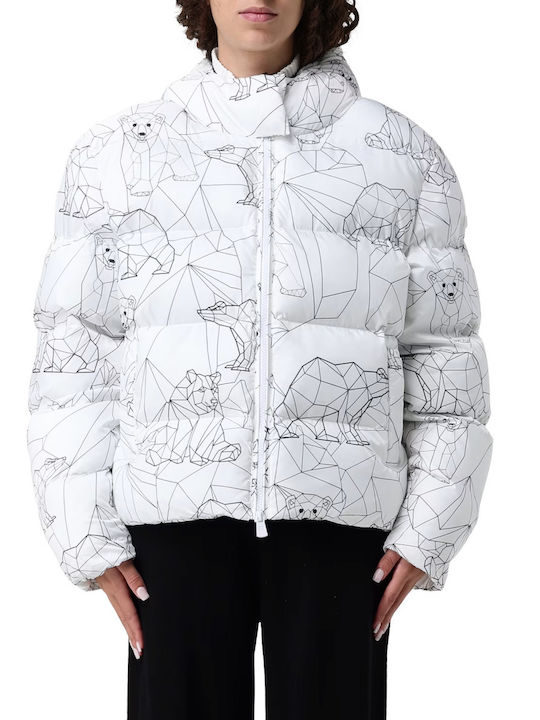Emporio Armani Women's Lifestyle Jacket for Winter White