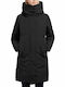 Women's Lifestyle Jacket for Winter with Hood Black