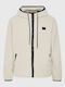 Men's Fleece Jacket Hooded White