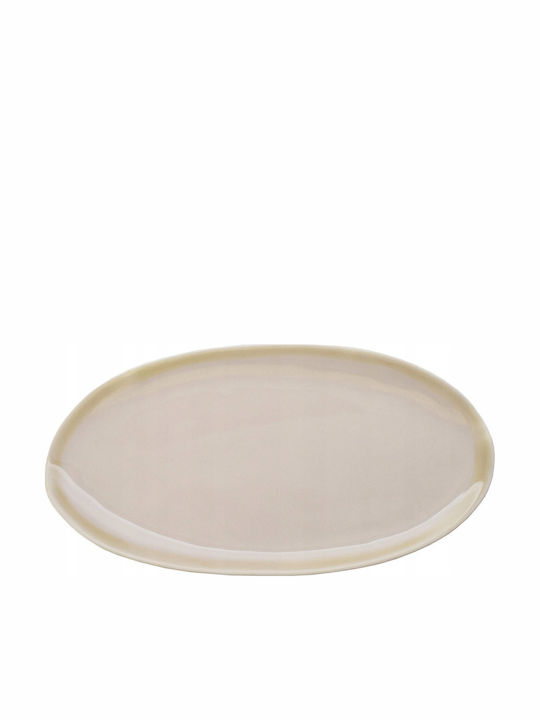 Teller Untiefe Oval Beige 26.5x14cm