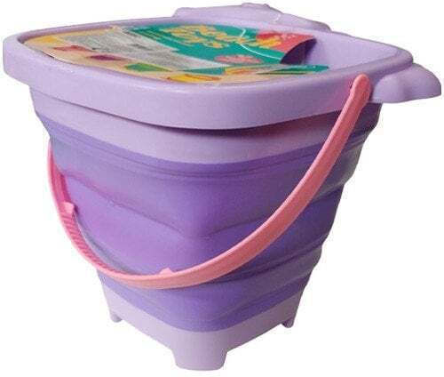 Foldable Silicone Unicorn Pink Beach Bucket