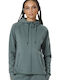 Women's Sweatshirt Jacket Hooded Green