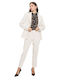 Passager Women's Waisted Blazer Ecru