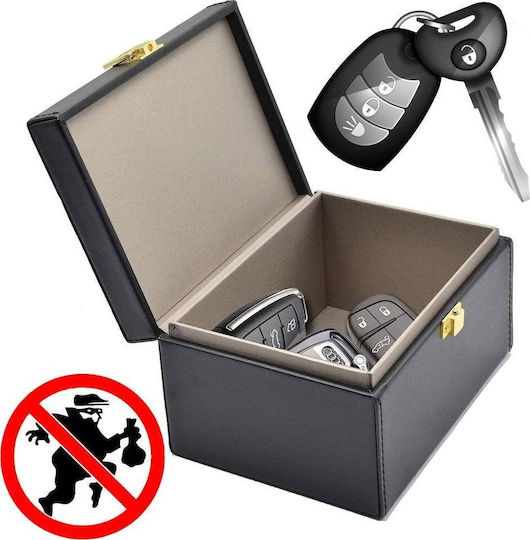 Hurtel Anti-Theft Car Key Box Phone Radio Wave Blocking Faraday Box Faraday Cage Black 8861177 5907086120156