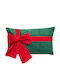 Christmas Velveteen Pillow 30x50 A-s Green Velvet Bow 208636b 30x50