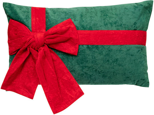 Christmas Velveteen Pillow 30x50 A-s Green Velvet Bow 208636b 30x50
