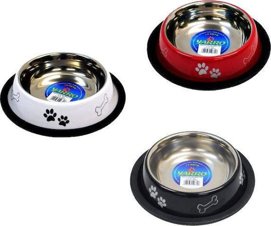 Metallic Food and Water Bowl for Dog and Cat 16cm