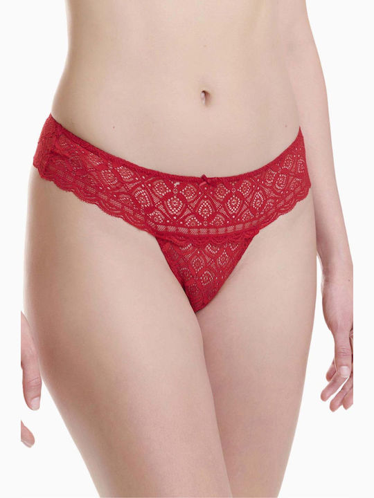 Walk Damen Brasilien mit Spitze Rot