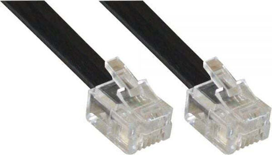 Inline RJ12 Male to Male Cable 6P6C 2m 18842