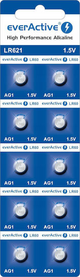 EverActive Batterien Alkalisch für Uhren LR60 10Stück