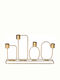 Home&Styling Collection Кандилник Металик в Златист Цвят 27x16бр 1бр