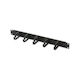 Techly Rack Cable Organizer 19" 1u 5x 65mm Brackets Black 305922