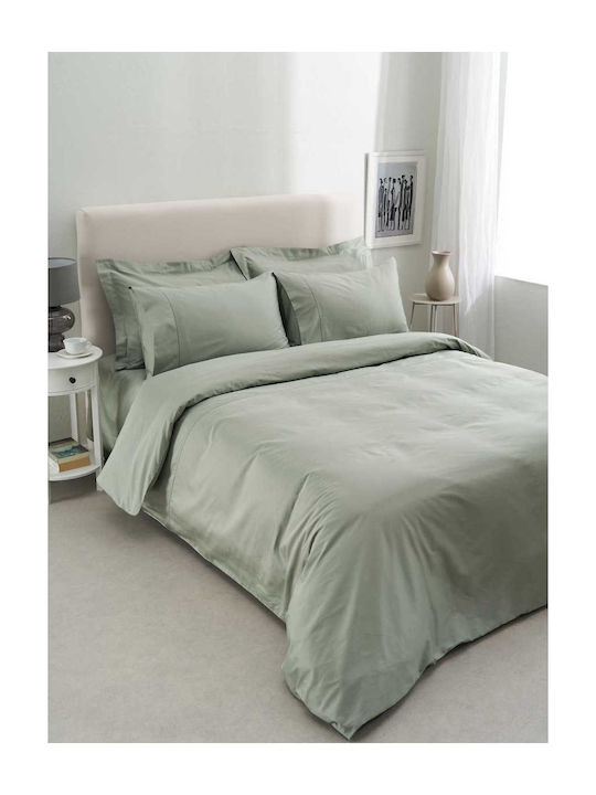 Vesta Home Σετ Σεντόνια Υπέρδιπλα 240x270εκ. Olive (4τμχ)