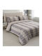 Vesta Home Bristol Σετ Σεντόνια Μονά με Λάστιχο 100x235+35εκ. Grey (3τμχ)