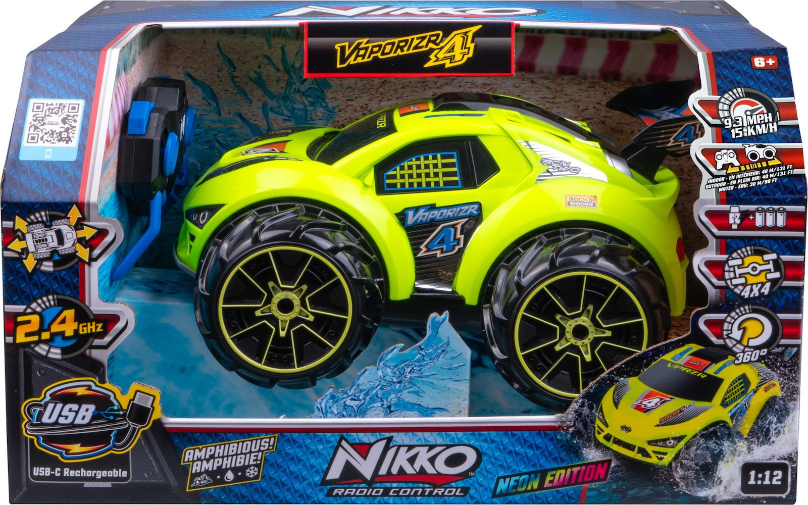Nikko Vaporizr Amphibious 4x4 RC Car