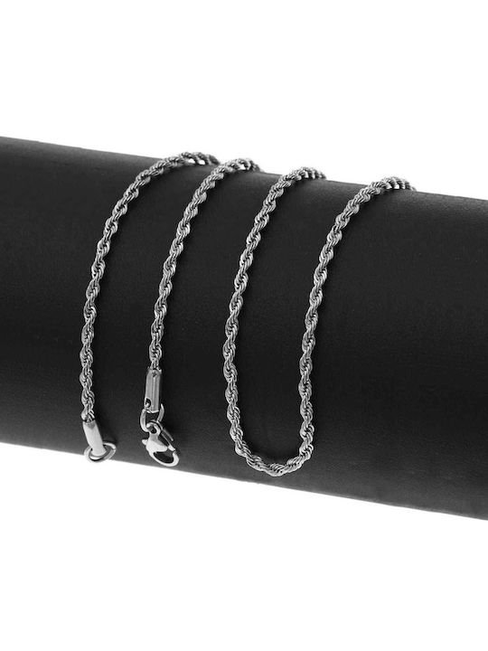 Chain Neck Spiral made of Stainless Steel Length 60cm