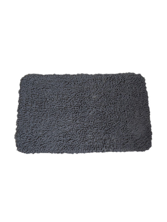 Eurocasa Badematte Baumwolle Rechteckig 7115 Grey 50x80cm