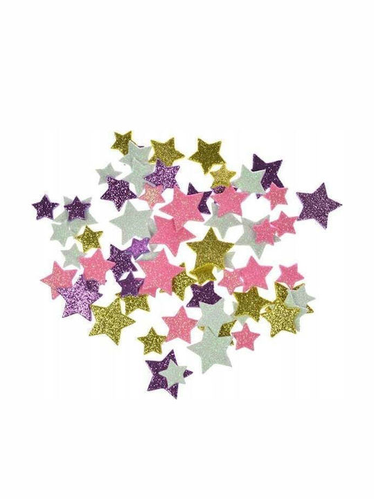 Weihnachtsaufkleber Glitzer Sterne Mix Kol Arpex