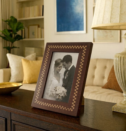 Galifas Wooden Picture Frame with Brown Frame
