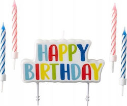 Amscan Κεριά Γενεθλίων Happy Birthday 4 Τεμάχια 9904368