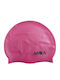Amila Swim Cap Kids Silicone Swimming Cap Fuchsia