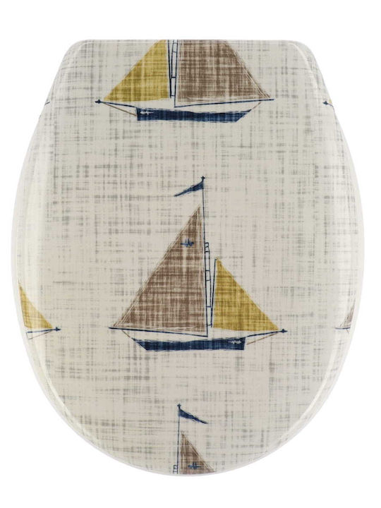 Eurocasa Toilettenbrille Kunststoff 46x37.5cm Mehrfarbig