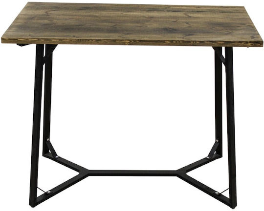 Маса Кетъринг Външно Пространство Сгъваема Bistro Черно 120x65x108бр